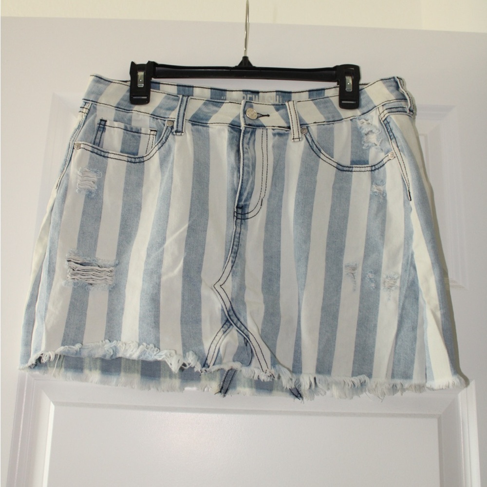 Rewash Stretchy Jean style skirt